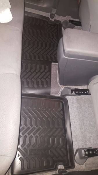 Резиновые коврики в салон Toyota Prius (XV30)(Тойота Приус 30) Правый руль с бортиком